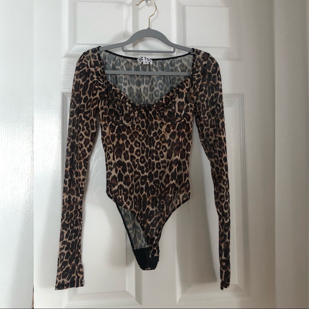 Leopard Mesh Bodysuit